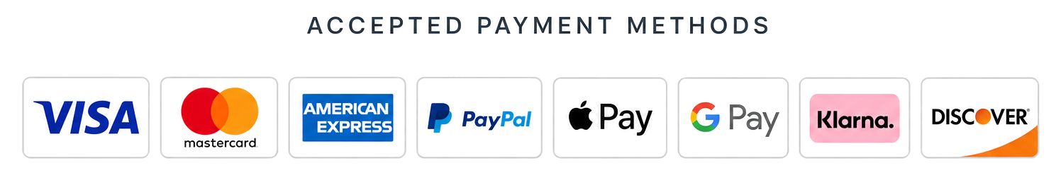 Accepted payment methods